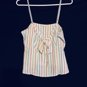NWOT Multi-Colored Striped Tank Top